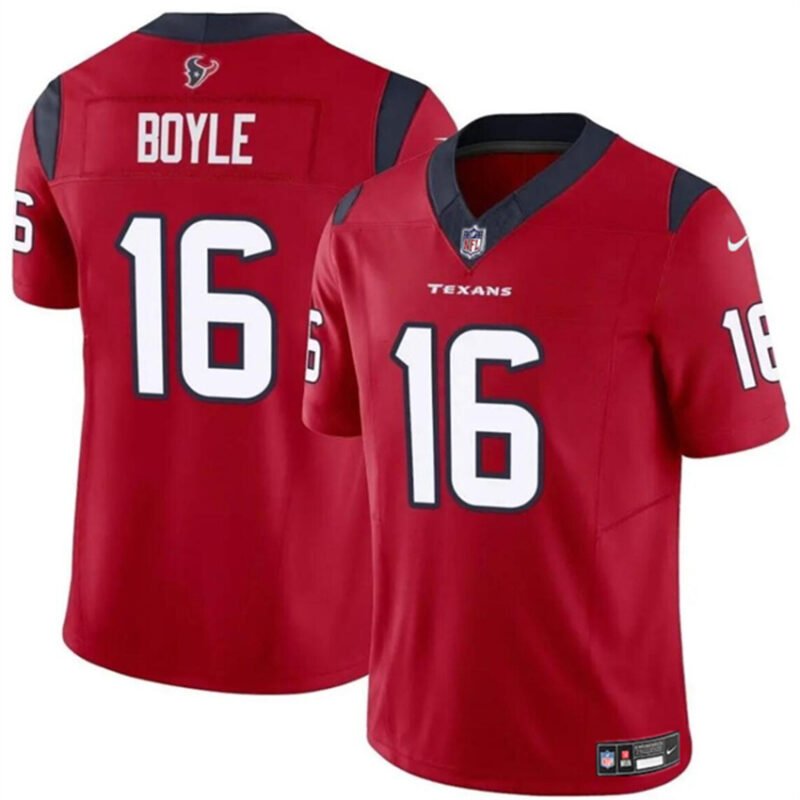 Red Houston Texans #16 Tim Boyle 2024 F.U.S.E Vapor Untouchable Stitched Football Jersey - HTJ343