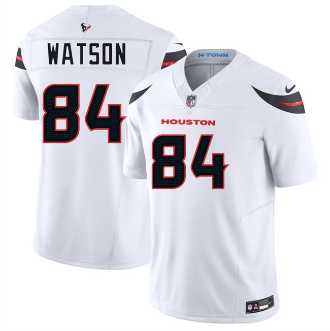 White Houston Texans #84 Justin Watson 2024 Vapor F.U.S.E. Limited Stitched jersey - HTJ23