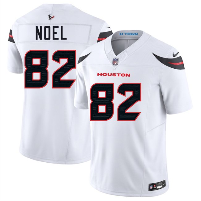 White Houston Texans #82 Jaylin Noel 2025 Draft Vapor F.U.S.E. Limited Stitched jersey - HTJ114