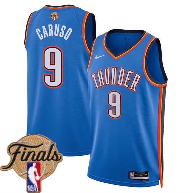 Blue Oklahoma City Thunder #9 Alex Caruso 2025 Icon Edition Stitched Basketball Jersey - OKC110