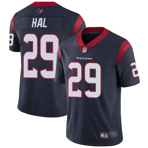 Nike Texans #29 Andre Hal Navy Blue Team Color Stitched NFL Vapor Untouchable Limited Jersey - HTJ331