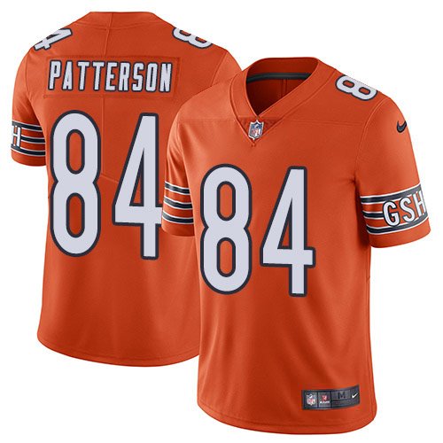 Nike Bears #84 Cordarrelle Patterson Orange Stitched NFL Limited Rush Jersey - CBJ52