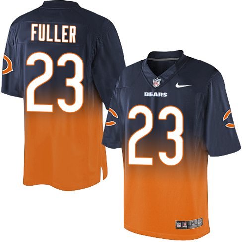 Nike Bears #23 Kyle Fuller Navy Blue/Orange Stitched NFL Elite Fadeaway Fashion Jersey - CBJ399