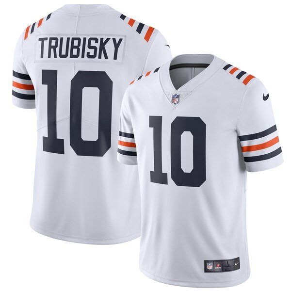 Nike Bears #10 Mitchell Trubisky White 2019 Alternate Classic Stitched NFL Vapor Untouchable Limited Jersey - CBJ622