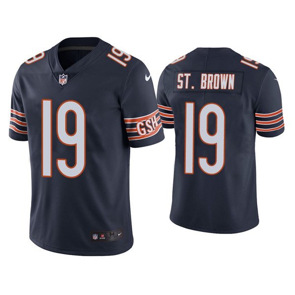 Navy Chicago Bears #19 Equanimeous St. Brown Vapor Untouchable Limited Stitched Jersey - CBJ197