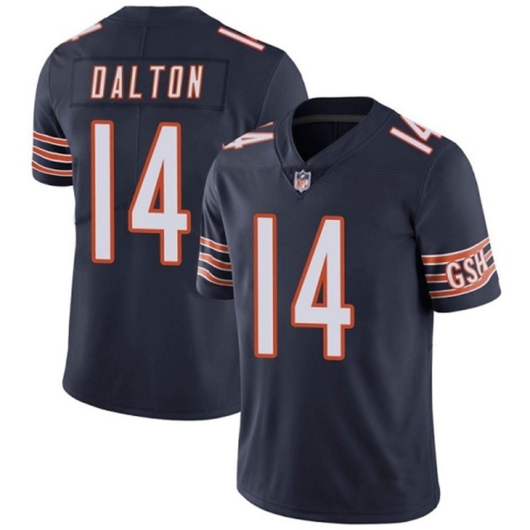 Navy Chicago Bears #14 Andy Dalton Vapor untouchable Limited Stitched Jersey - CBJ225