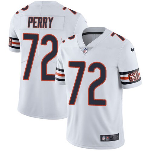 Nike Bears #72 William Perry White Stitched NFL Vapor Untouchable Limited Jersey - CBJ108