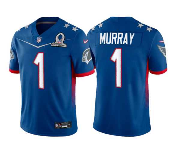Royal Arizona Cardinals #1 Kyler Murray 2022 Pro Bowl Stitched Jersey - ACJ173