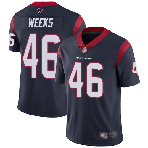 Nike Texans #46 Jon Weeks Navy Blue Team Color Stitched NFL Vapor Untouchable Limited Jersey - HTJ158