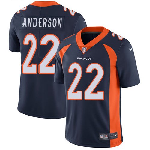 Nike Broncos #22 C.J. Anderson Navy Blue Alternate Stitched NFL Vapor Untouchable Limited Jersey