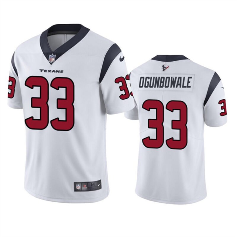 White Houston Texans #33 Dare Ogunbowale Vapor Untouchable Limited Stitched Jersey - HTJ403