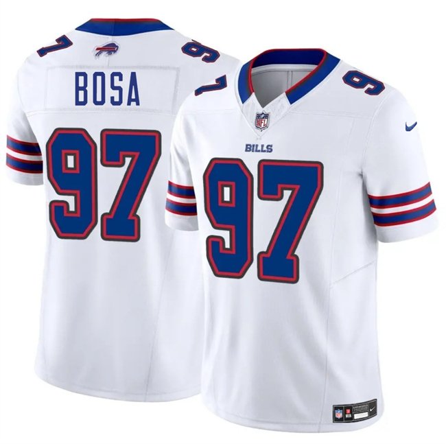 White Buffalo Bills #97 Joey Bosa 2025 F.U.S.E. Vapor Untouchable Limited Stitched Football Jersey - BBN69