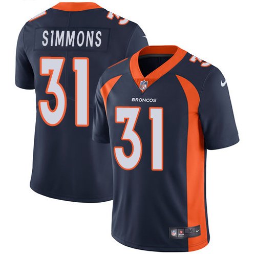 Nike Broncos #31 Justin Simmons Navy Blue Alternate Stitched NFL Vapor Untouchable Limited Jersey