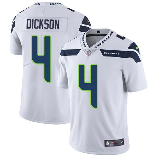 Nike Seahawks #4 Michael Dickson White Stitched NFL Vapor Untouchable Limited Jersey