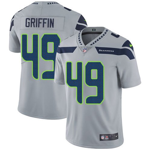 Nike Seahawks #49 Shaquem Griffin Grey Alternate Stitched NFL Vapor Untouchable Limited Jersey