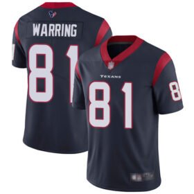 Nike Texans #81 Kahale Warring Navy Blue Team Color Stitched NFL Vapor Untouchable Limited Jersey - HTJ311