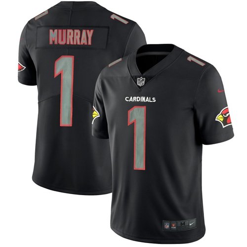 Nike Cardinals #1 Kyler Murray Black Stitched NFL Limited Rush Impact Jersey - ACJ185