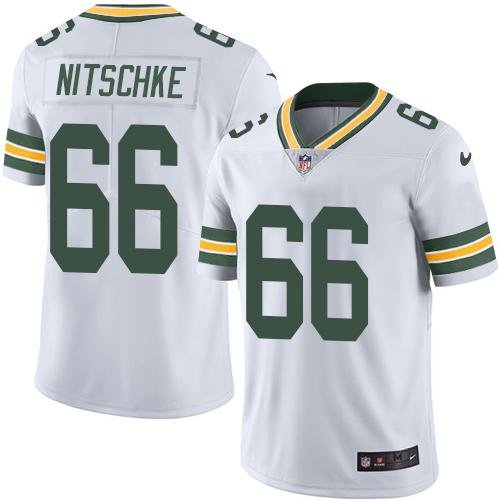 Nike Packers #66 Ray Nitschke White Stitched NFL Vapor Untouchable Limited Jersey - GBJ449