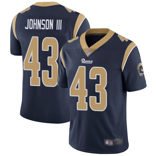 Nike Rams #43 John Johnson III Navy Blue Team Color Stitched NFL Vapor Untouchable Limited Jersey - LAR456