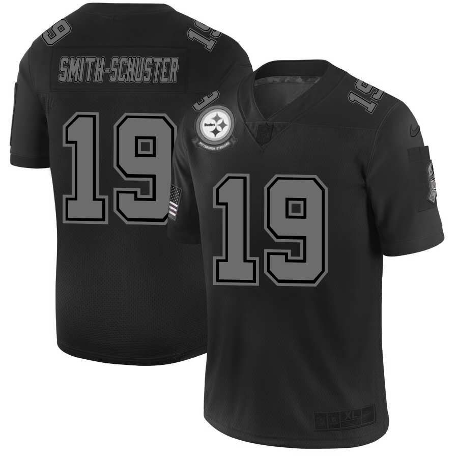 Pittsburgh Steelers #19 JuJu Smith-Schuster Nike Black 2019 Salute to Service Limited Stitched NFL Jersey - PSJ755