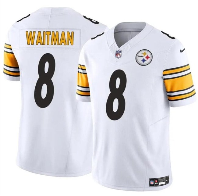 White Pittsburgh Steelers #8 Corliss Waitman 2024 F.U.S.E. Alternate Vapor Untouchable Limited Stitched Jersey - PSJ679