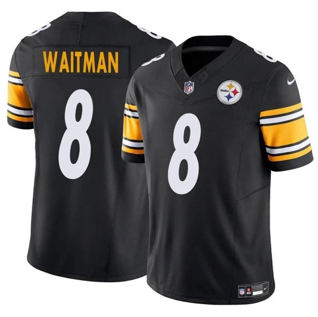Black Pittsburgh Steelers #8 Corliss Waitman 2024 F.U.S.E. Alternate Vapor Untouchable Limited Stitched Jersey - PSJ690