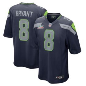 Seattle Seahawks #8 Coby Bryant College Navy Super Bowl LX Patch Game Jersey - SSR672