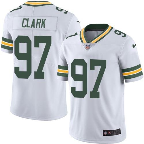 Nike Packers #97 Kenny Clark White Stitched NFL Vapor Untouchable Limited Jersey - GBJ386