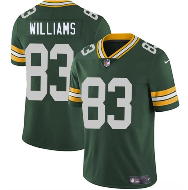 Green Green Bay Packers #83 Savion Williams 2025 Draft Vapor Untouchable Limited Stitched Football Jersey - GBJ325
