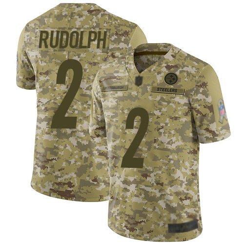 Nike Steelers #2 Mason Rudolph Camo Stitched NFL Limited 2018 Salute To Service Jersey - PSJ262
