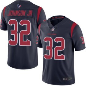 Nike Texans #32 Lonnie Johnson Jr. Navy Blue Stitched NFL Limited Rush Jersey - HTJ292