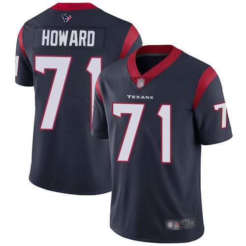 Nike Texans #71 Tytus Howard Navy Blue Team Color Stitched NFL Vapor Untouchable Limited Jersey - HTJ231