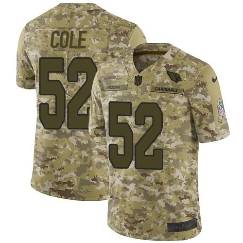 Nike Cardinals #52 Mason Cole Camo Stitched NFL Limited 2018 Salute To Service Jersey - ACJ205