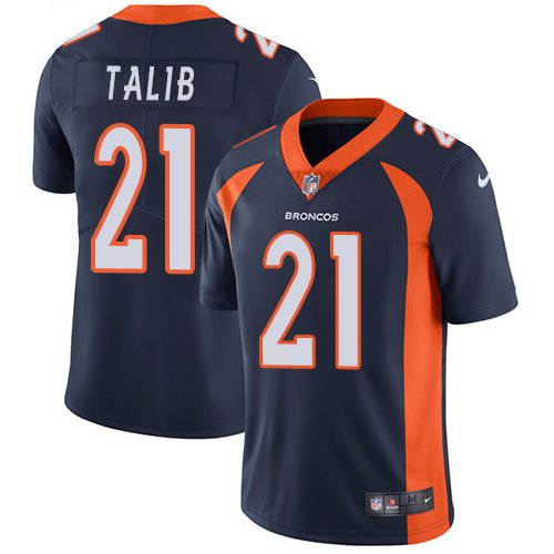 Nike Broncos #21 Aqib Talib Navy Blue Alternate Stitched NFL Vapor Untouchable Limited Jersey