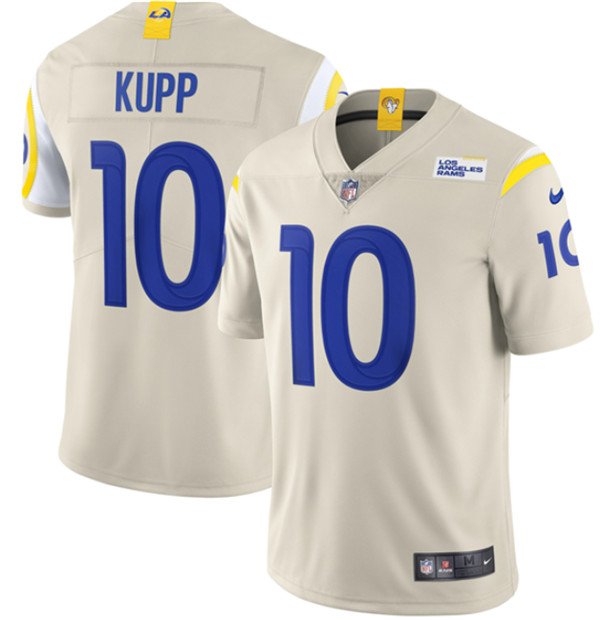 Los Angeles Rams #10 Cooper Kupp 2020 Bone Vapor Limited Stitched NFL Jersey - LAR406