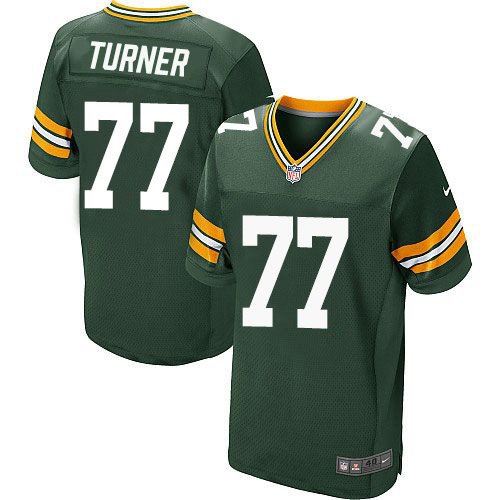 Nike Packers #77 Billy Turner Green Team Color Stitched NFL Elite Jersey - GBJ431