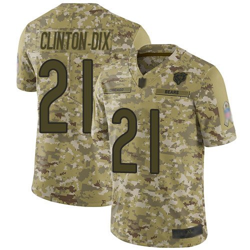 Nike Bears #21 Ha Ha Clinton-Dix Camo Stitched NFL Limited 2018 Salute To Service Jersey - CBJ198