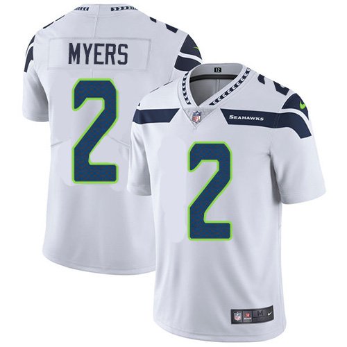 Nike Seahawks #2 Jason Myers White Stitched NFL Vapor Untouchable Limited Jersey