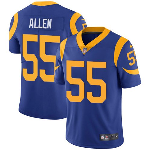Nike Rams #55 Brian Allen Royal Blue Alternate Stitched NFL Vapor Untouchable Limited Jersey - LAR409