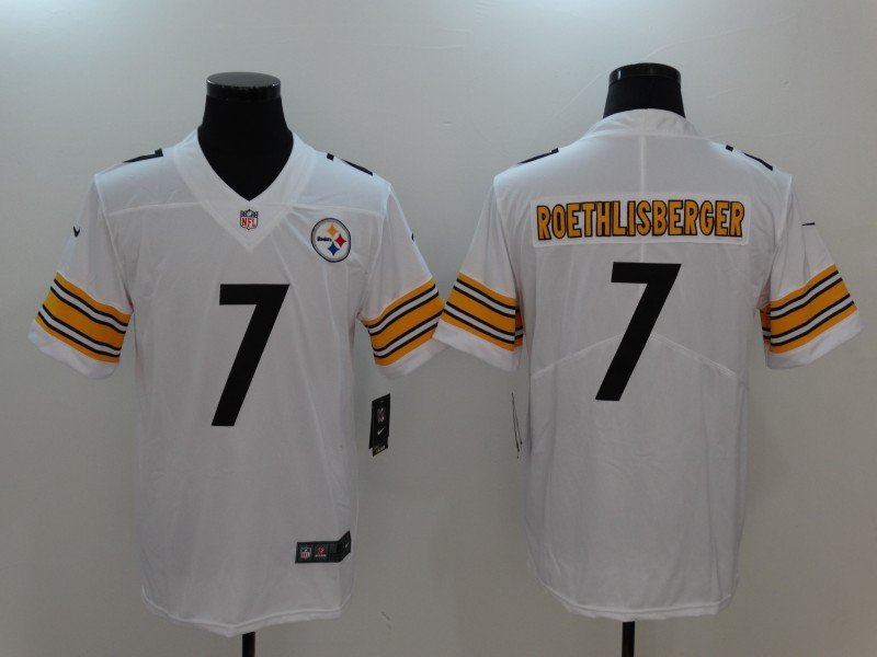Pittsburgh Steelers #7 Ben Roethlisberger White Vapor Untouchable Limited Stitched NFL Jersey - PSJ117