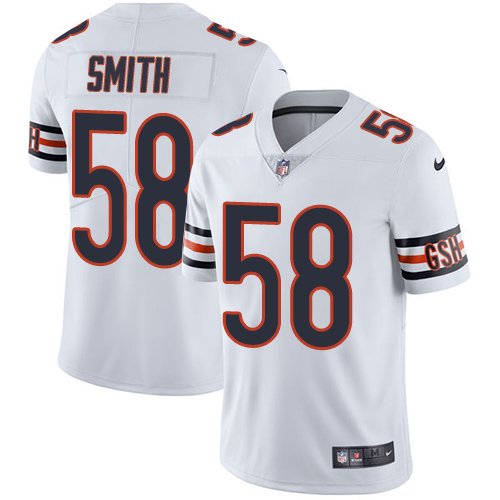 Nike Bears #58 Roquan Smith White Stitched NFL Vapor Untouchable Limited Jersey - CBJ106