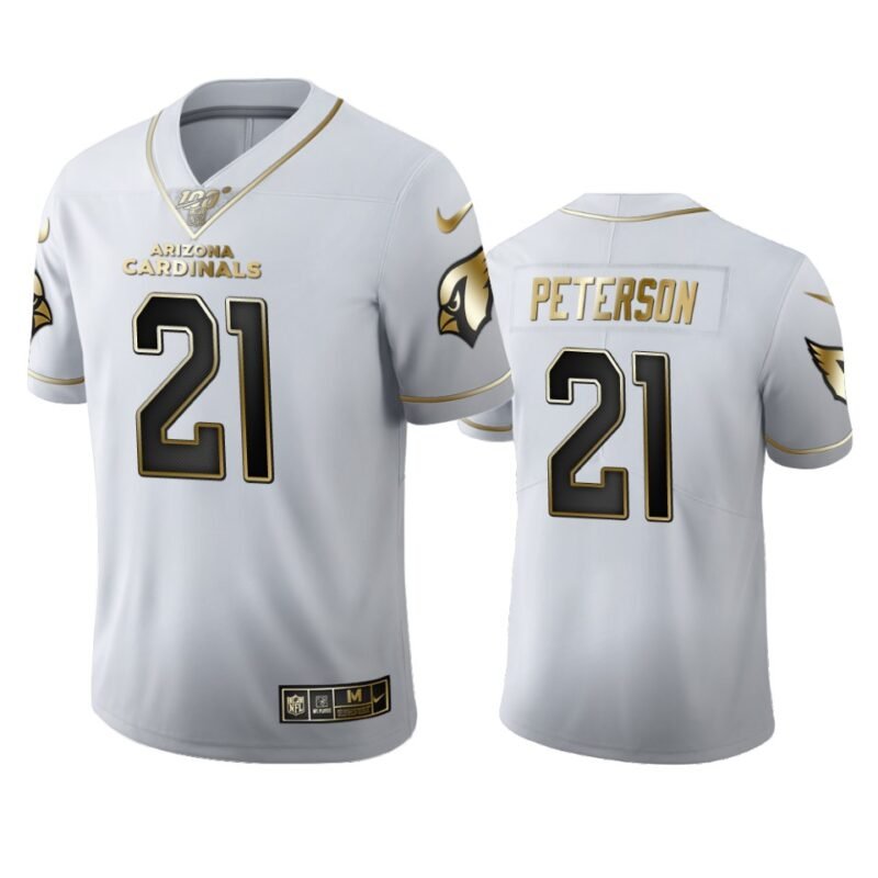 Arizona Cardinals #21 Patrick Peterson Nike White Golden Edition Vapor Limited NFL 100 Jersey - ACJ163