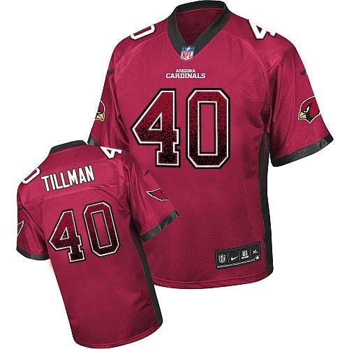 Nike Cardinals #40 Pat Tillman Red Team Color Stitched NFL Elite Drift Fashion Jersey - ACJ297