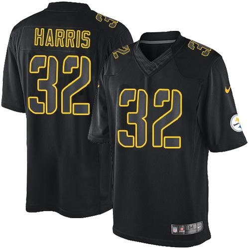 Nike Steelers #32 Franco Harris Black Stitched NFL Impact Limited Jersey - PSJ359