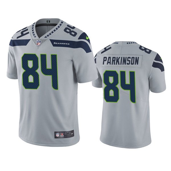 Grey Seattle Seahawks #84 Colby Parkinson Vapor Untouchable Limited Stitched Jersey