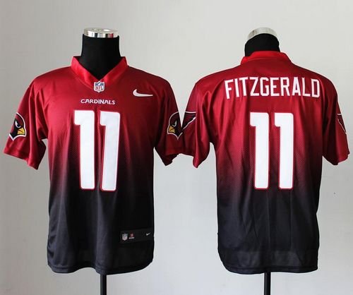 Nike Cardinals #11 Larry Fitzgerald Red/Black Stitched NFL Elite Fadeaway Fashion Jersey - ACJ312