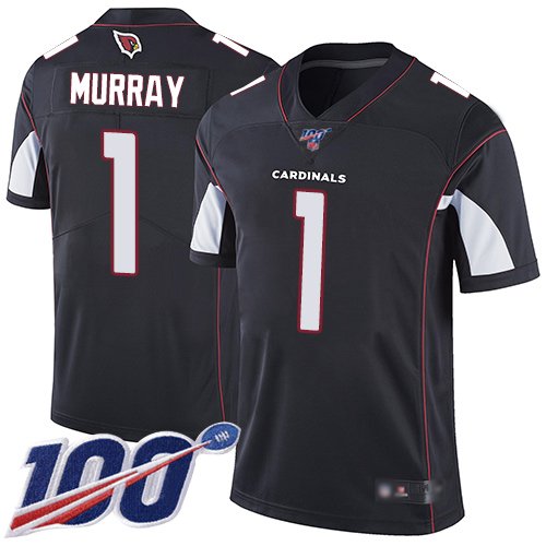 Nike Cardinals #1 Kyler Murray Black Alternate Stitched NFL 100th Season Vapor Limited Jersey - ACJ258