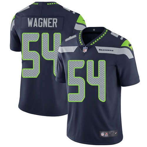 Nike Seahawks #54 Bobby Wagner Steel Blue Team Color Stitched NFL Vapor Untouchable Limited Jersey