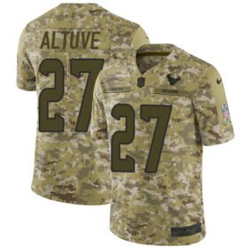 Nike Texans #27 Jose Altuve Camo Stitched NFL Limited 2018 Salute To Service Jersey - HTJ307
