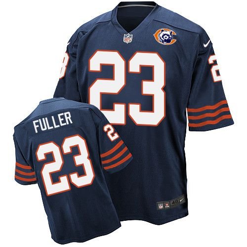 Nike Bears #23 Kyle Fuller Navy Blue Throwback Stitched NFL Elite Jersey - CBJ529